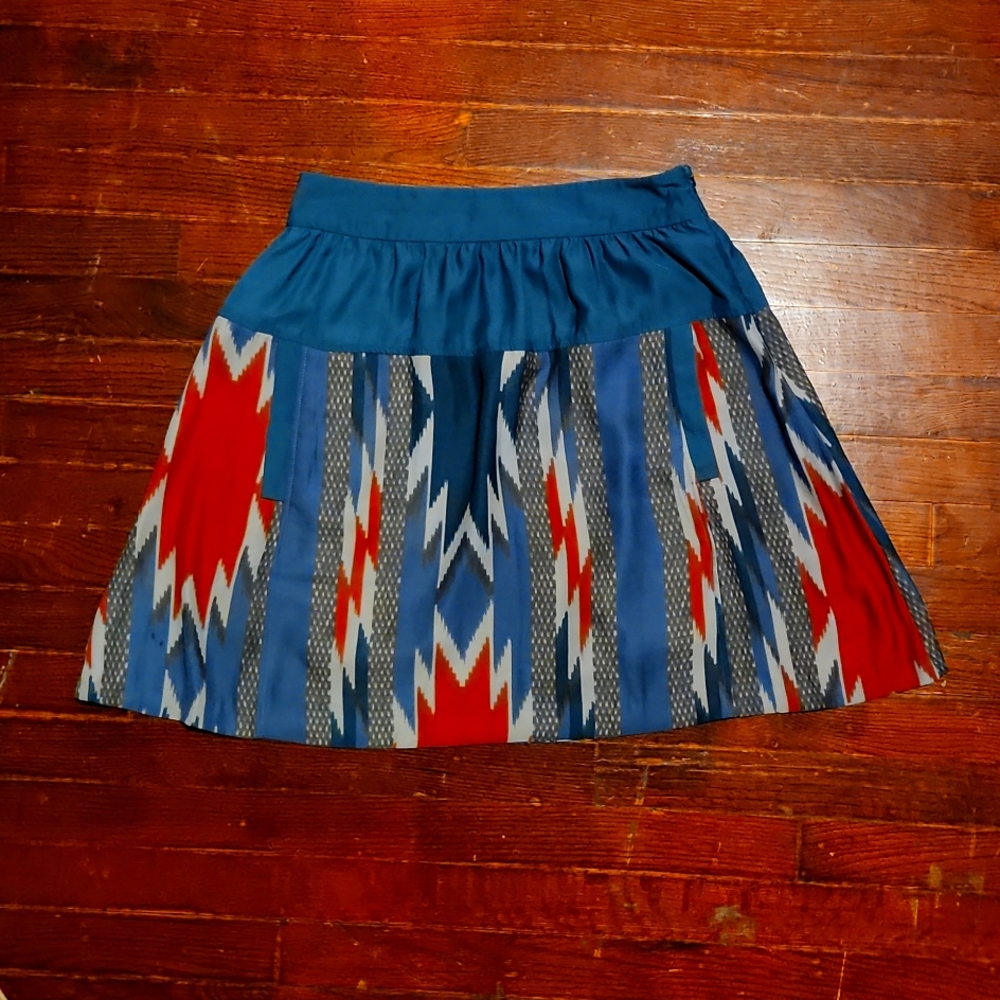 Native print style skirt